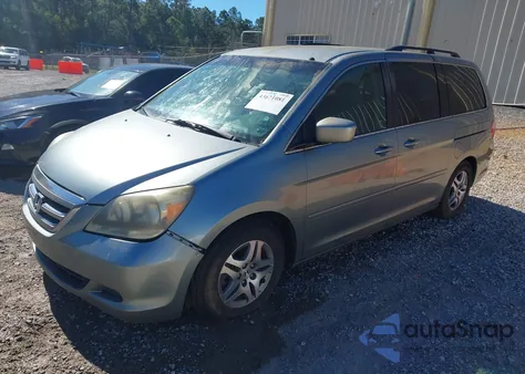 2006 Honda Odyssey Ex z USA, uszkodzony, nr VIN 5FNRL38406B112038